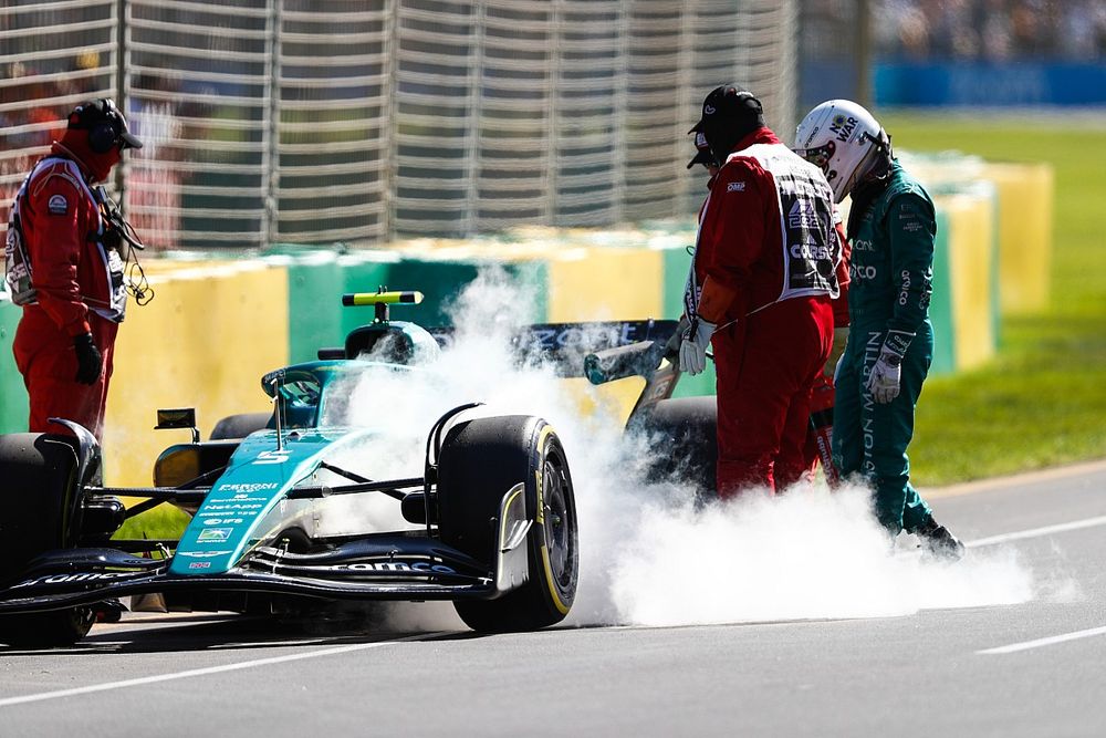 Crashes holding back Aston Martin's progress with 2022 F1 car