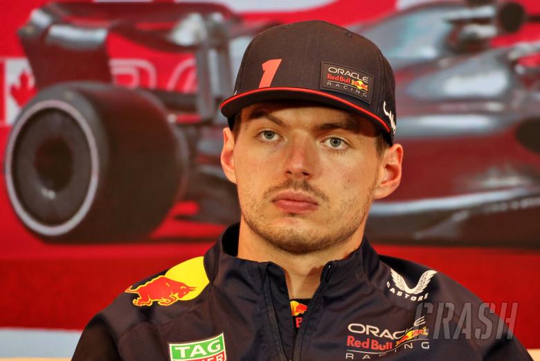 Max Verstappen (NLD) Red Bull Racing in the post race FIA Press Conference. Formula 1 World Championship, Rd 9, Canadian