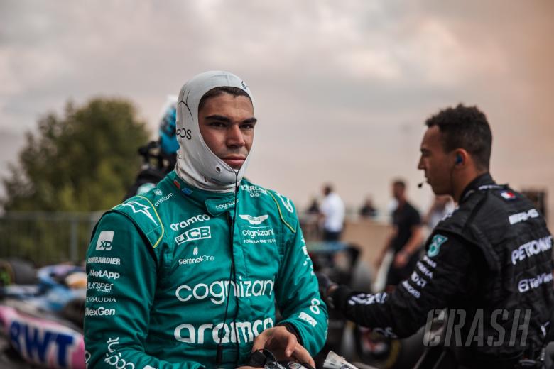 Lance Stroll (CDN) Aston Martin F1 Team in parc ferme. Formula 1 World Championship, Rd 13, Belgian Grand Prix, Spa