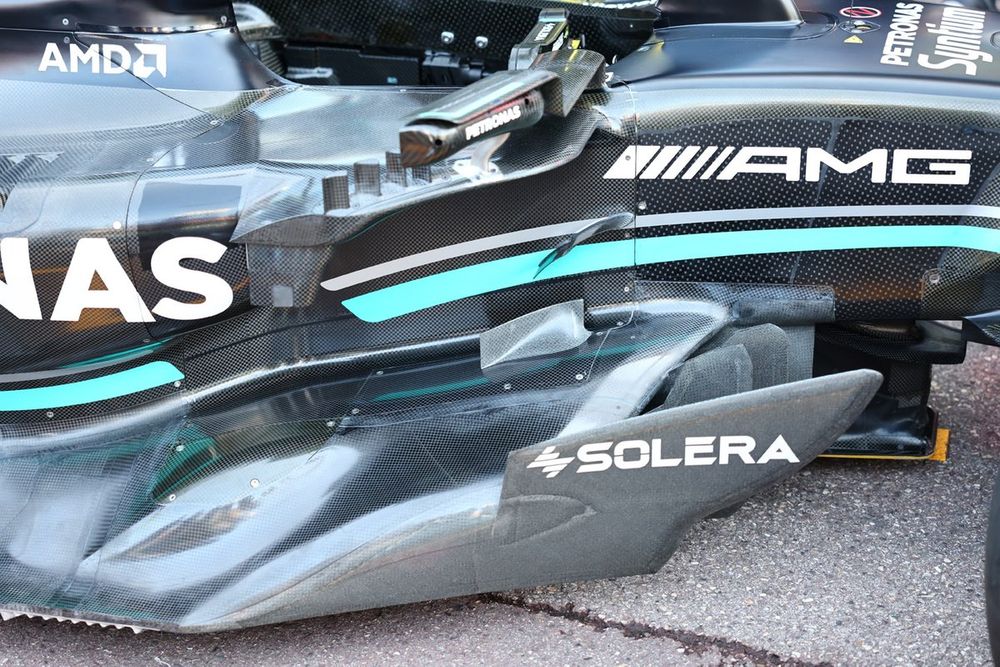 Mercedes W14 technical detail