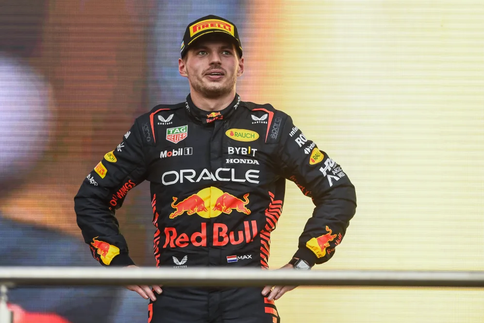 阿塞拜疆巴库 - 4 月 30 日:荷兰和 Oracle Red Bull 的第二名 Max Verstappen