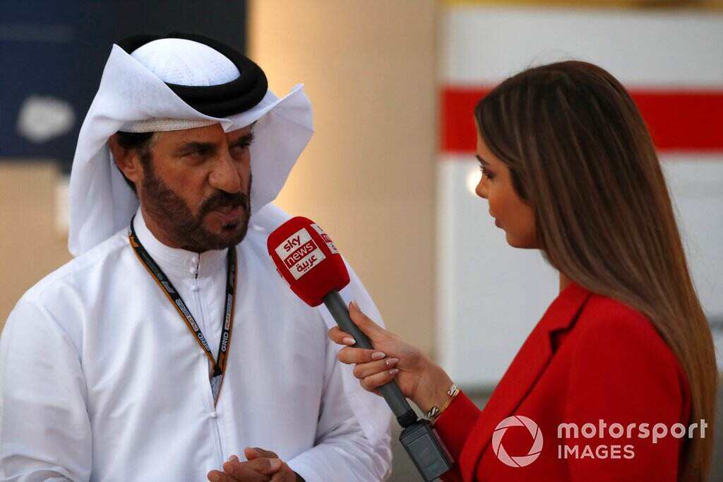 Mohammed bin Sulayem, President, FIA, is interviewed