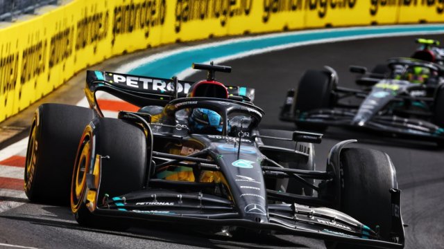 Russell Hamilton Miami GP 2023 Mercedes