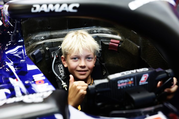 11-year-old Robin Raikkonen currently competes in karting