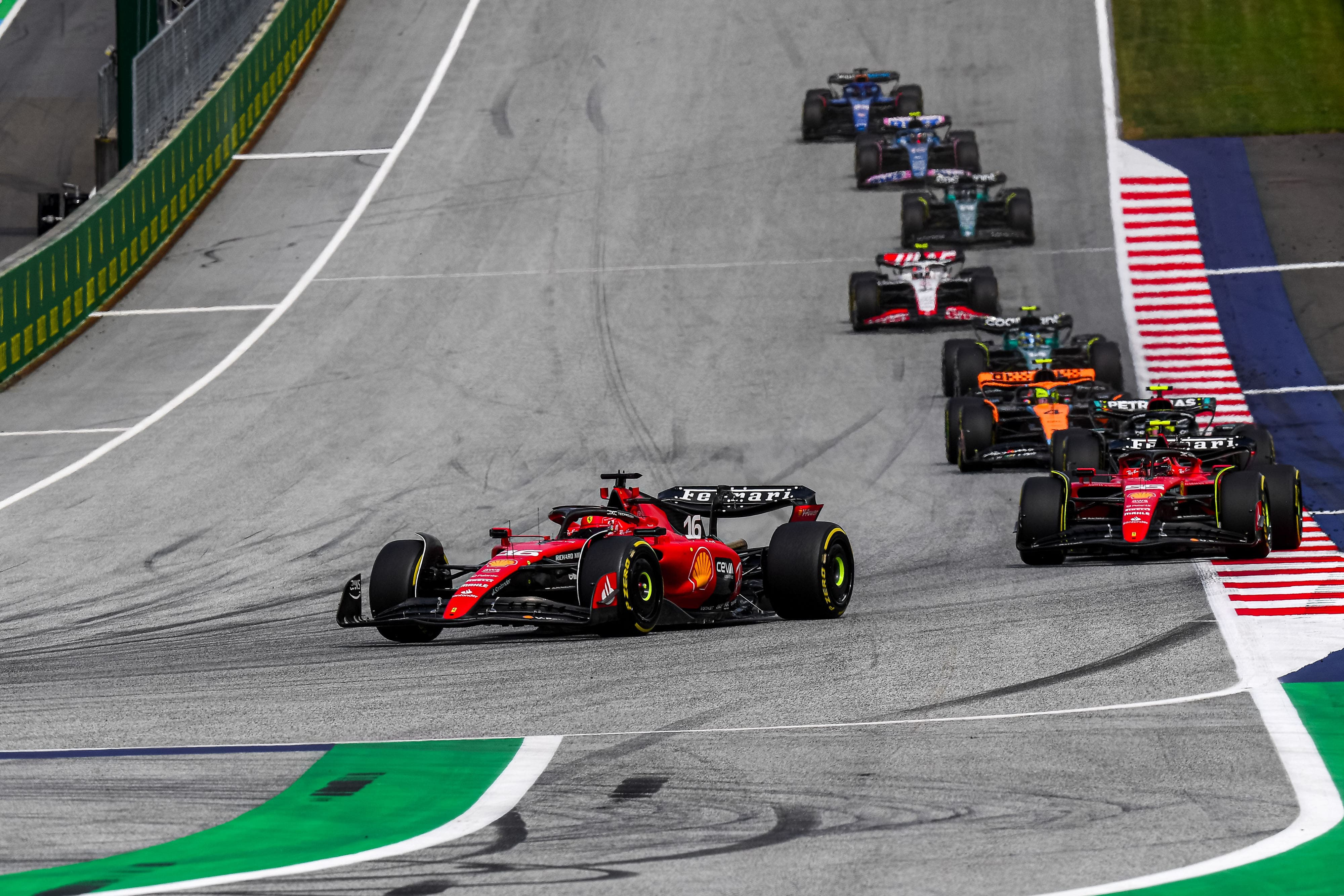 查尔斯·勒克莱尔·卡洛斯·塞恩斯·法拉利 F1 奥地利大奖赛